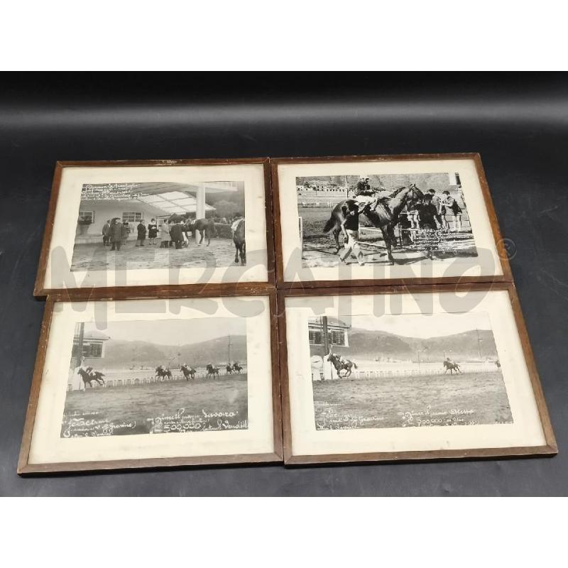 FOTO 4PZ SCENE IPPICHE VINTAGE  | Mercatino dell'Usato Roma gregorio vii 1