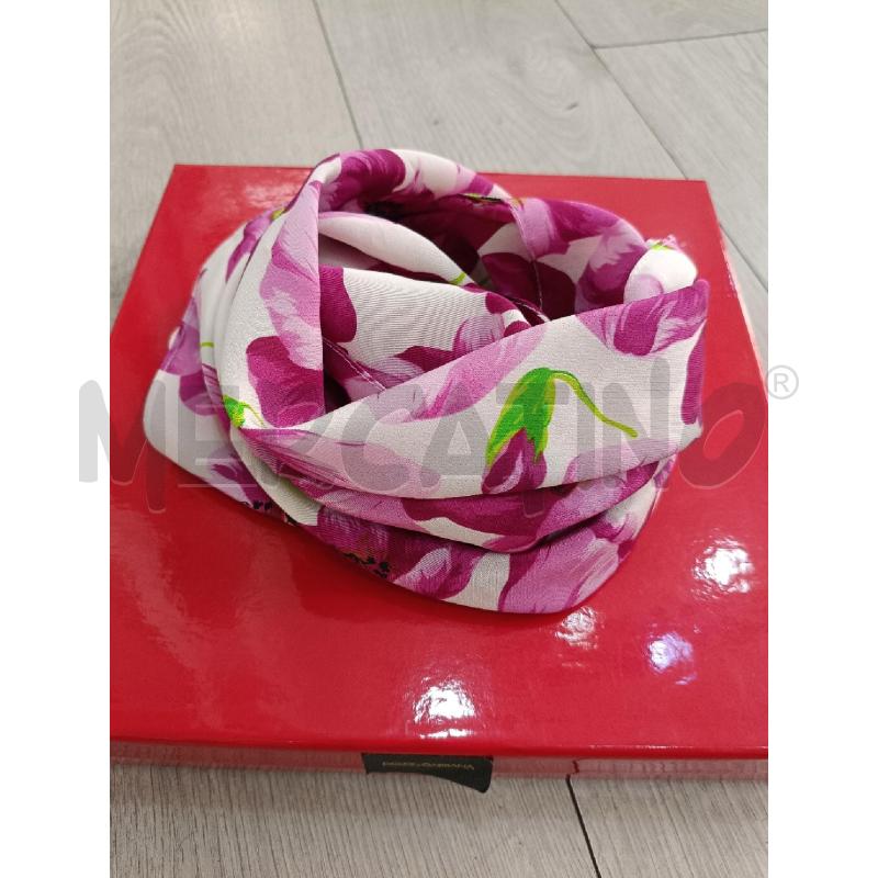 FOULARD DOLCE&GABBANA VIOLA FIORI | Mercatino dell'Usato Roma gregorio vii 2