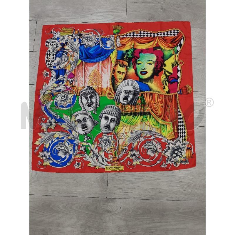FOULARD GIANNI VERSACE ROSSO MASCHERE | Mercatino dell'Usato Roma gregorio vii 1