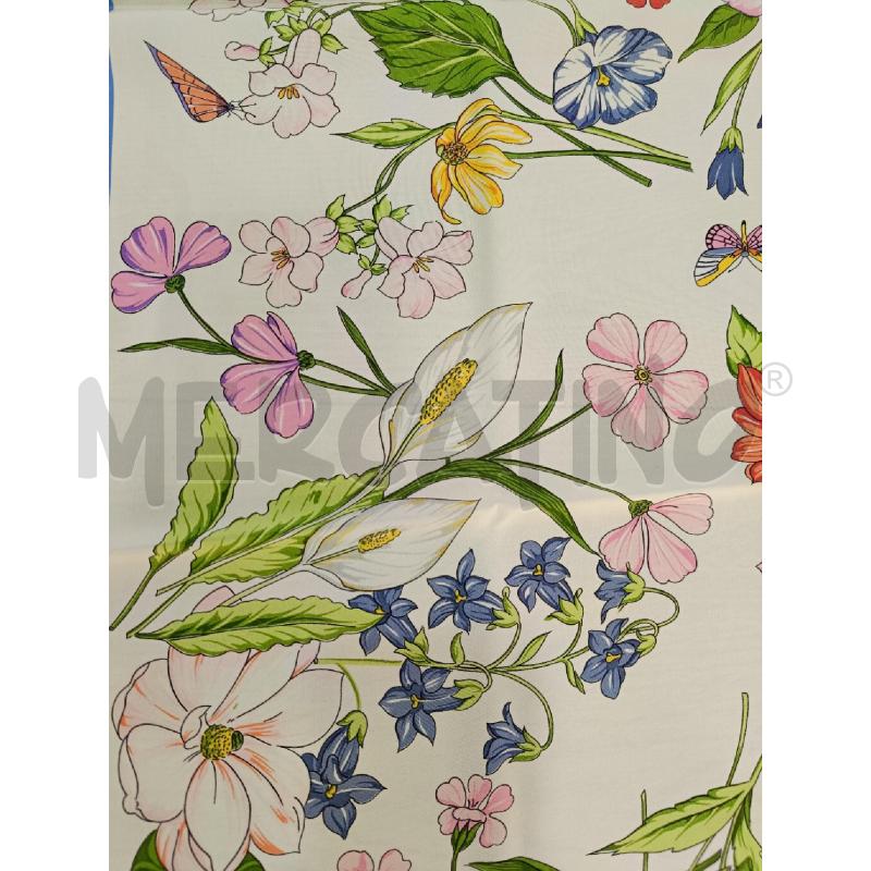FOULARD GUCCI FLOREALE BORDO CELESTE | Mercatino dell'Usato Roma gregorio vii 4