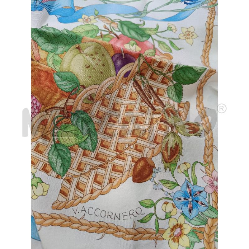 FOULARD GUCCI STAMPA FIORI FRUTTA V.ACCORNERO  | Mercatino dell'Usato Roma gregorio vii 4