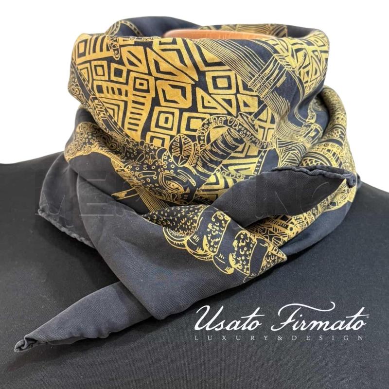 FOULARD HERMES ASHANTI GRIGIO | Mercatino dell'Usato Roma gregorio vii 2