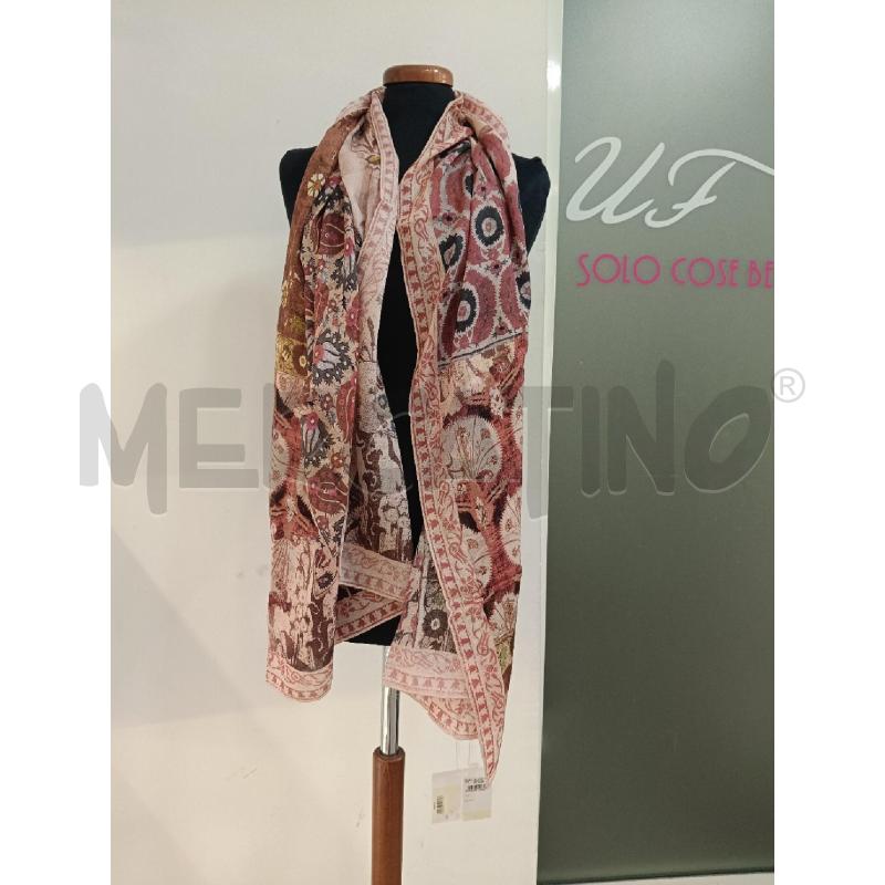 FOULARD SALVATORE FERRAGAMO FANTASIA ROSA VERDE | Mercatino dell'Usato Roma gregorio vii 2