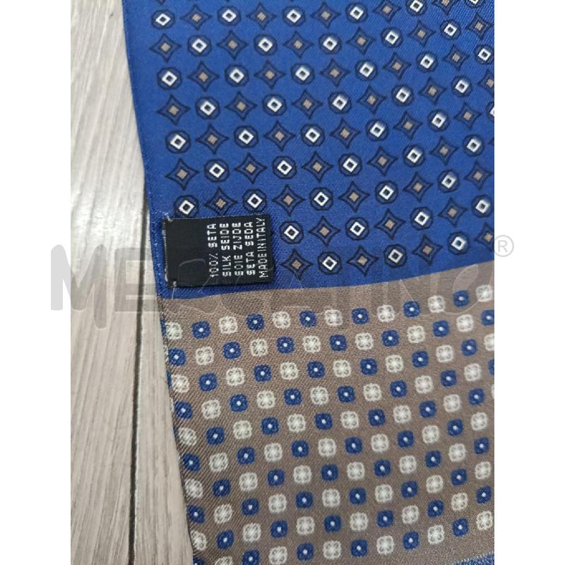 FOULARD ZEGNA BLU ROMBI FASCIA MARRONE SETA | Mercatino dell'Usato Roma gregorio vii 3