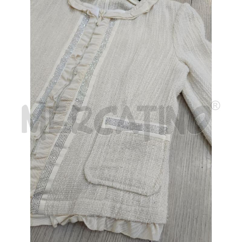 GIACCA BAMBINA MONNALISA BEIGE LUREX ORO | Mercatino dell'Usato Roma gregorio vii 2