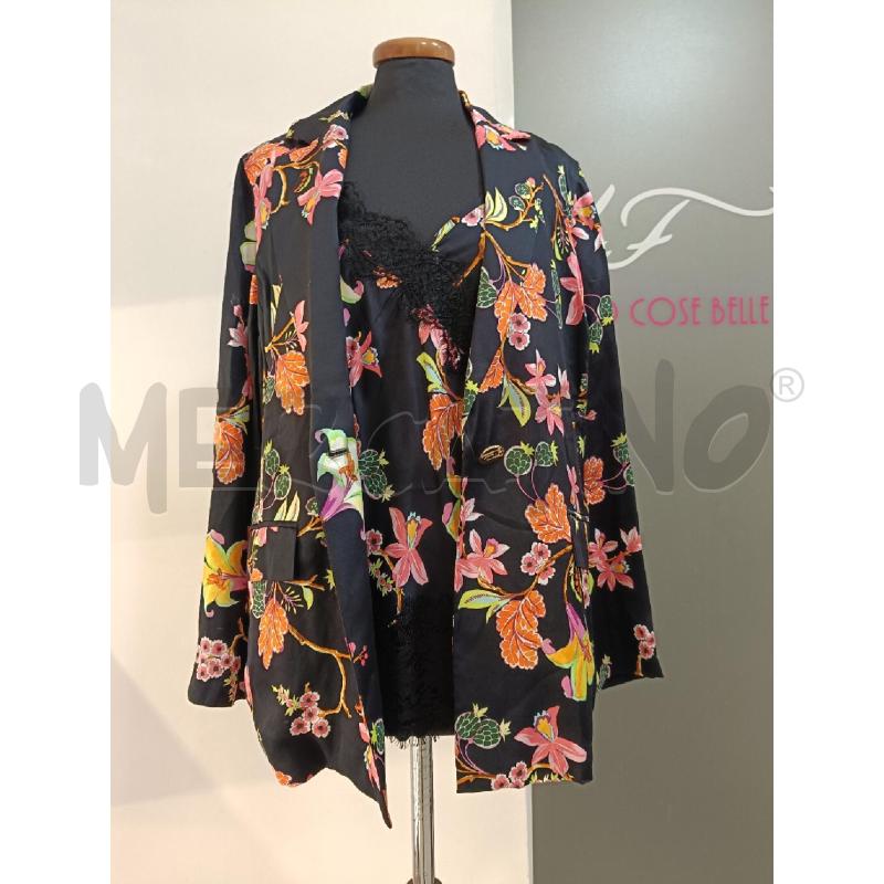GIACCA+CANOTTA DONNA LIU JO NERA FIORI ROSA ARNACIO | Mercatino dell'Usato Roma gregorio vii 1