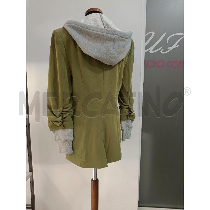 GIACCA DONNA CINQ SEPT VERDE CAPPUCCIO POLSI FELPA GRIGIA | Mercatino dell'Usato Roma gregorio vii 3