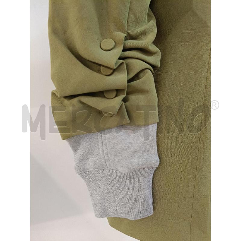 GIACCA DONNA CINQ SEPT VERDE CAPPUCCIO POLSI FELPA GRIGIA | Mercatino dell'Usato Roma gregorio vii 4