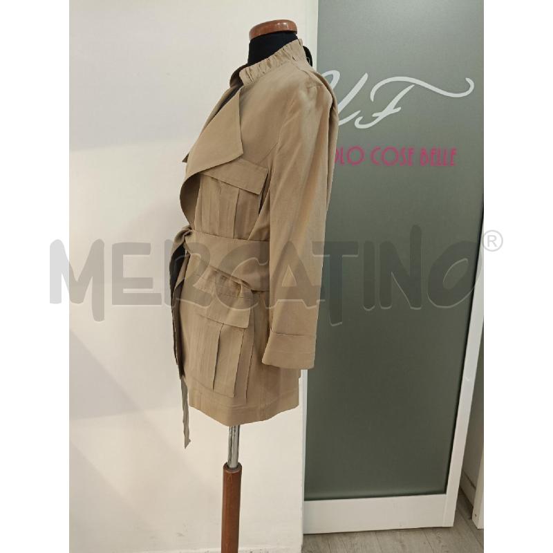 GIACCA DONNA DIFF TESSILE MARRONE SETA CINTURA | Mercatino dell'Usato Roma gregorio vii 3