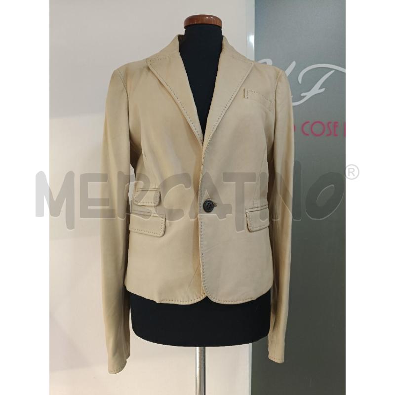 GIACCA DONNA DSQUARED PELLE BEIGE | Mercatino dell'Usato Roma gregorio vii 1