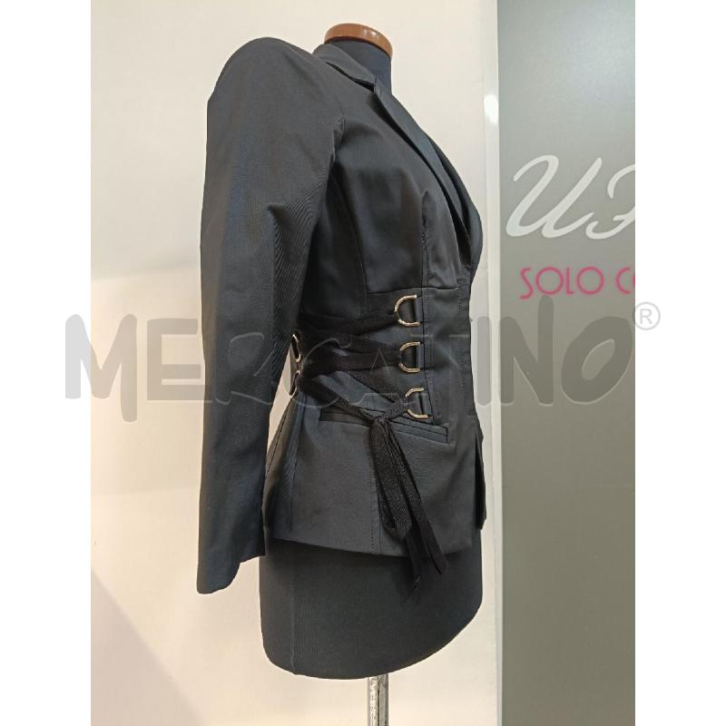 GIACCA DONNA ELISABETTA FRANCHI NERA LACCI | Mercatino dell'Usato Roma gregorio vii 2