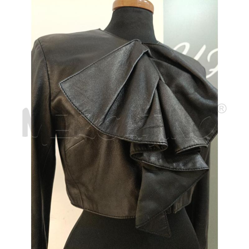 GIACCA DONNA ELISABETTA FRANCHI NERA PELLE | Mercatino dell'Usato Roma gregorio vii 2