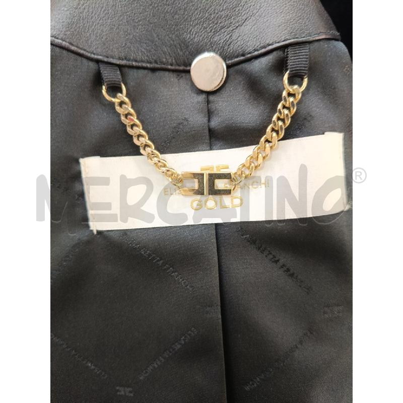 GIACCA DONNA ELISABETTA FRANCHI NERA PELLE | Mercatino dell'Usato Roma gregorio vii 4