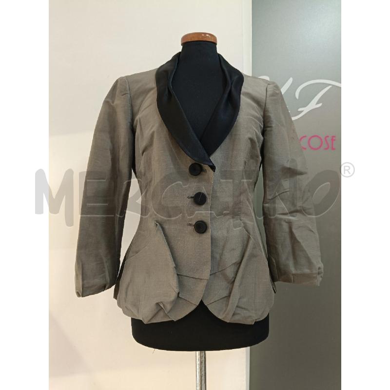 GIACCA DONNA EMPORIO ARMANI GRIGIA REVERSE NERO MISTO SETA | Mercatino dell'Usato Roma gregorio vii 1