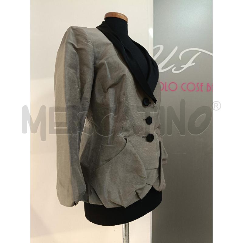 GIACCA DONNA EMPORIO ARMANI GRIGIA REVERSE NERO MISTO SETA | Mercatino dell'Usato Roma gregorio vii 2
