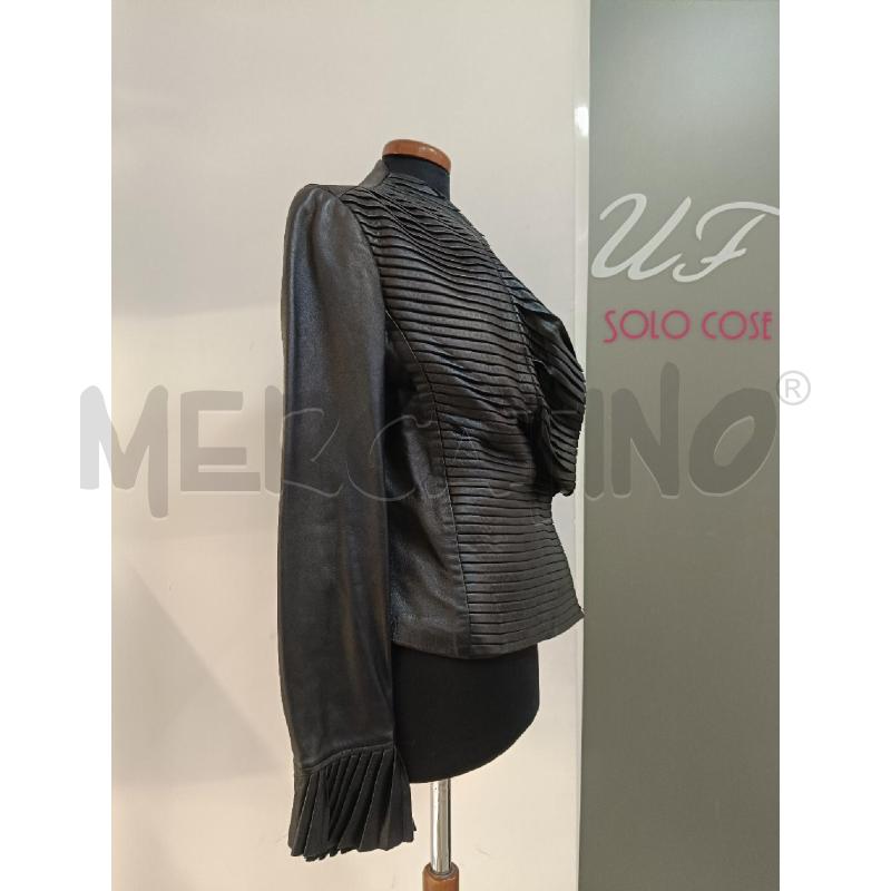GIACCA DONNA FEDERICO SANGALLI NERO PIEGHE | Mercatino dell'Usato Roma gregorio vii 2