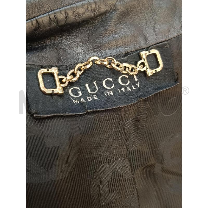 GIACCA DONNA GUCCI NERA PELLE FASCIA GG | Mercatino dell'Usato Roma gregorio vii 4