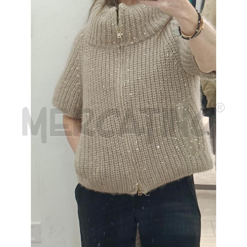 GIACCA DONNA HERNO BEIGE PAILLETTES | Mercatino dell'Usato Roma gregorio vii 1
