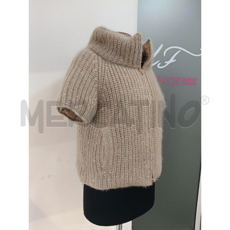 GIACCA DONNA HERNO BEIGE PAILLETTES | Mercatino dell'Usato Roma gregorio vii 3