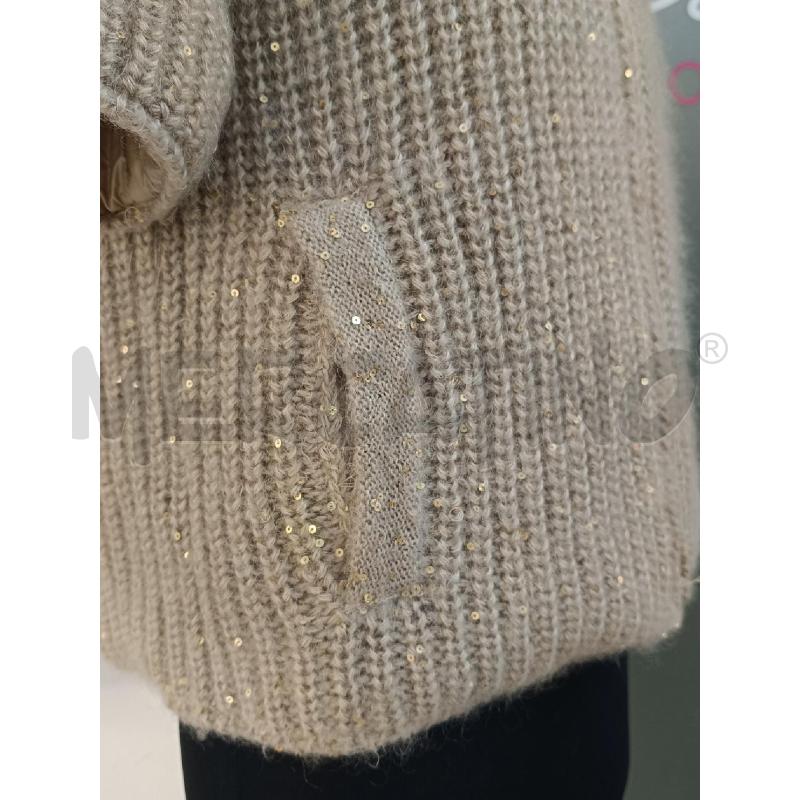 GIACCA DONNA HERNO BEIGE PAILLETTES | Mercatino dell'Usato Roma gregorio vii 5