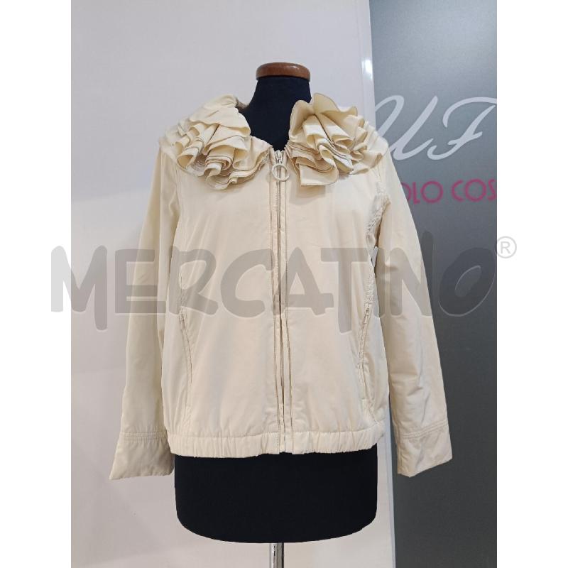 GIACCA DONNA LOVE MOSCHINO BEIGE COLLO AMPIO | Mercatino dell'Usato Roma gregorio vii 1
