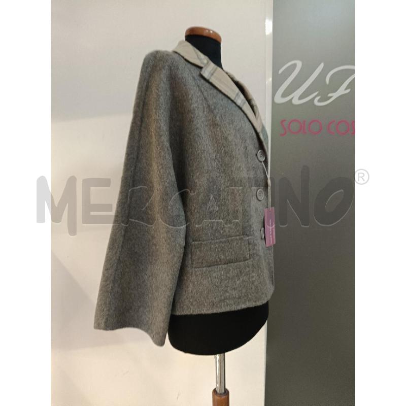 GIACCA DONNA LUCA D'ALTIERI GRIGIA CHECK INTERNO LANA E CASHMERE | Mercatino dell'Usato Roma gregorio vii 2