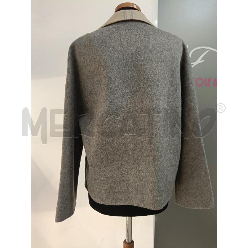 GIACCA DONNA LUCA D'ALTIERI GRIGIA CHECK INTERNO LANA E CASHMERE | Mercatino dell'Usato Roma gregorio vii 3