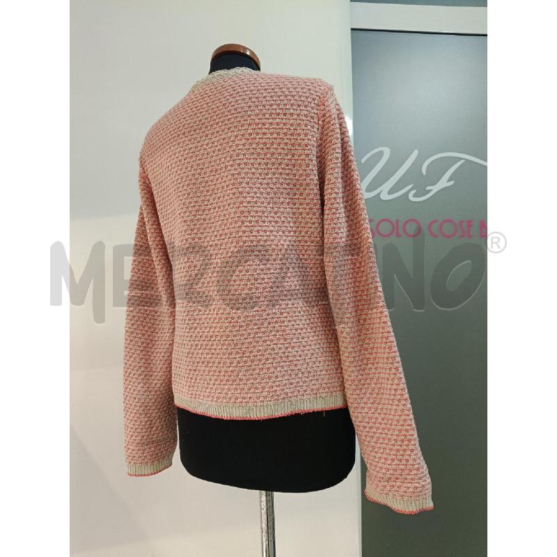 GIACCA DONNA MAISON SCOTCH LUREX SALMONE BEIGE | Mercatino dell'Usato Roma gregorio vii 3