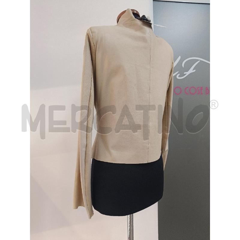 GIACCA DONNA MICHIKO KOSHINO JEANS PELLE BEIGE | Mercatino dell'Usato Roma gregorio vii 3