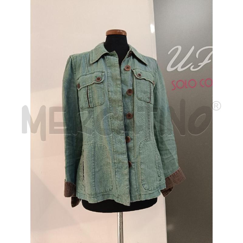 GIACCA DONNA PENNYBLACK VERDE ACQUA IN LINO | Mercatino dell'Usato Roma gregorio vii 1