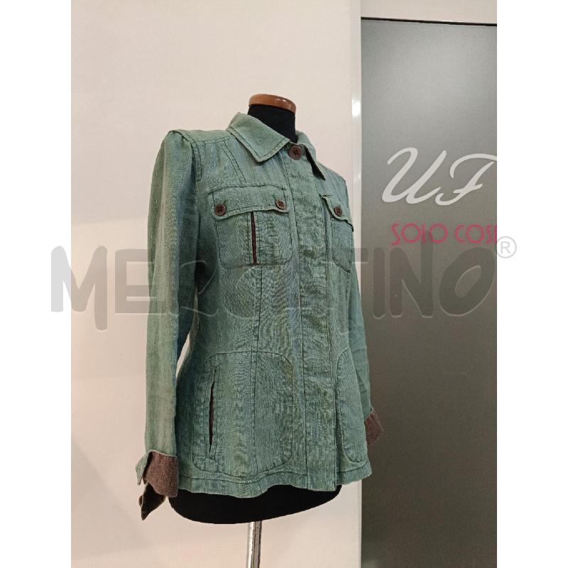 GIACCA DONNA PENNYBLACK VERDE ACQUA IN LINO | Mercatino dell'Usato Roma gregorio vii 2