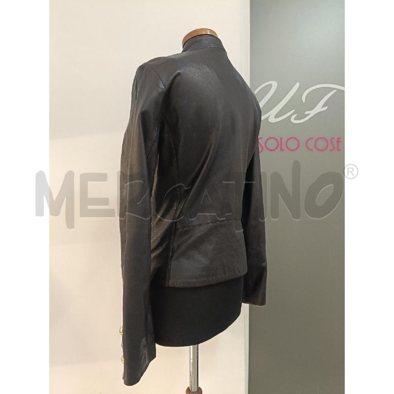 GIACCA DONNA PINKO NERA PELLE BOTTONI ORO | Mercatino dell'Usato Roma gregorio vii 3