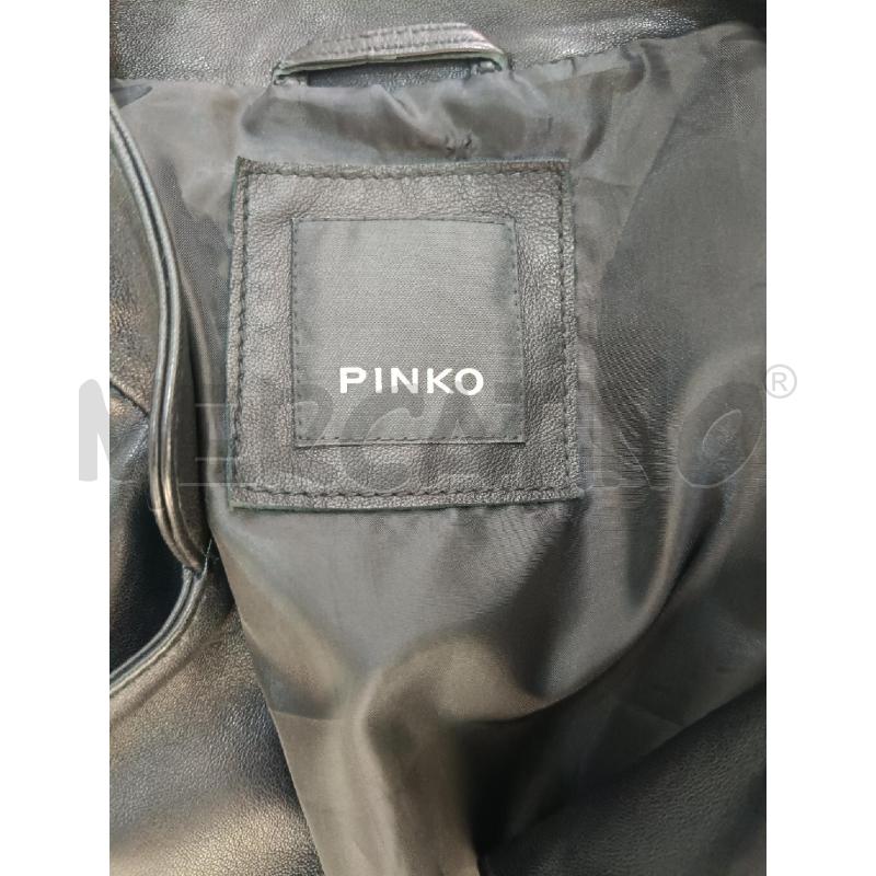 GIACCA DONNA PINKO NERA PELLE BOTTONI ORO | Mercatino dell'Usato Roma gregorio vii 4