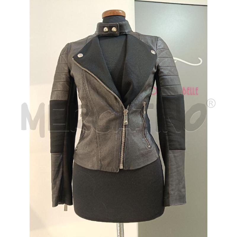 GIACCA DONNA PINKO NERA PELLE E TESSUTO | Mercatino dell'Usato Roma gregorio vii 1