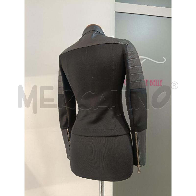GIACCA DONNA PINKO NERA PELLE E TESSUTO | Mercatino dell'Usato Roma gregorio vii 3