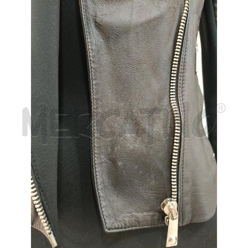 GIACCA DONNA PINKO NERA PELLE E TESSUTO | Mercatino dell'Usato Roma gregorio vii 4