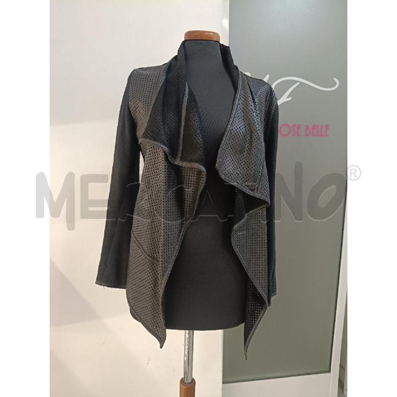 GIACCA DONNA PINKO NERA PELLE TRAFORATA | Mercatino dell'Usato Roma gregorio vii 1