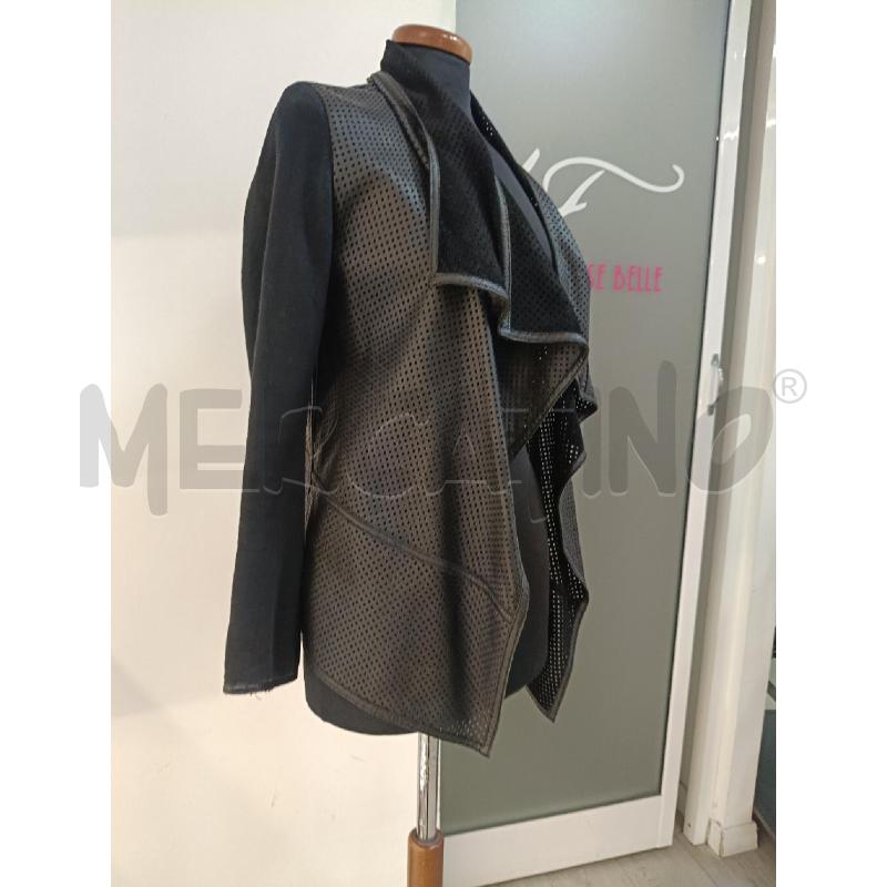 GIACCA DONNA PINKO NERA PELLE TRAFORATA | Mercatino dell'Usato Roma gregorio vii 2