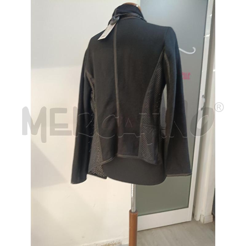 GIACCA DONNA PINKO NERA PELLE TRAFORATA | Mercatino dell'Usato Roma gregorio vii 3