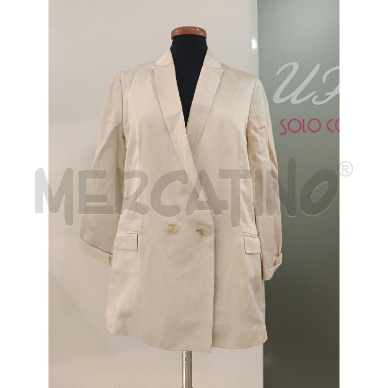 GIACCA DONNA SEMICOUTURE BEIGE MISTO LINO | Mercatino dell'Usato Roma gregorio vii 1