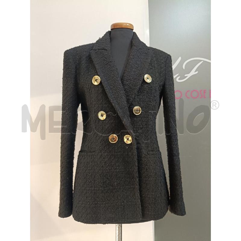 GIACCA DONNA THE GIGI NERA BOUCLE BOTTONI ORO | Mercatino dell'Usato Roma gregorio vii 1