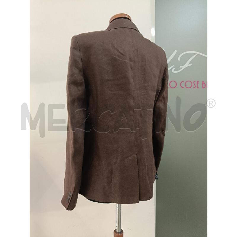 GIACCA DONNA WEEKEND MAX MARA MARRONE LINO | Mercatino dell'Usato Roma gregorio vii 3