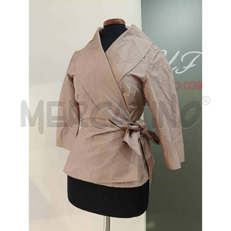 GIACCA MAX MARA BEIGE CANGIANTE CHIUSURA A NODO | Mercatino dell'Usato Roma gregorio vii 1