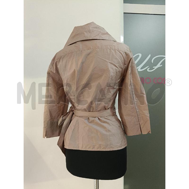 GIACCA MAX MARA BEIGE CANGIANTE CHIUSURA A NODO | Mercatino dell'Usato Roma gregorio vii 3