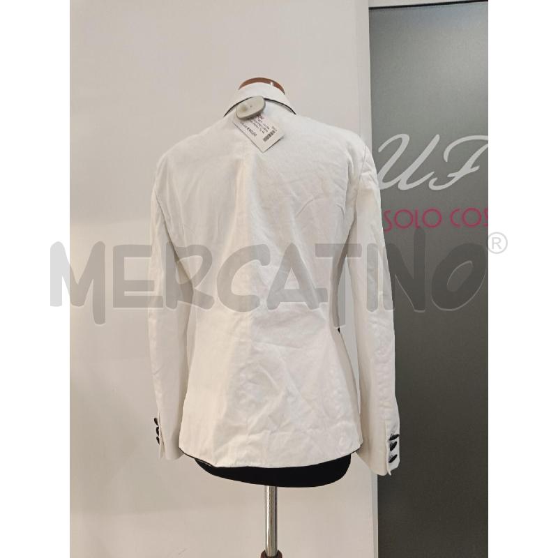 GIACCA MOSCHINO CHEAP AND CHIC BIANCA PROFILI NERI  | Mercatino dell'Usato Roma gregorio vii 3