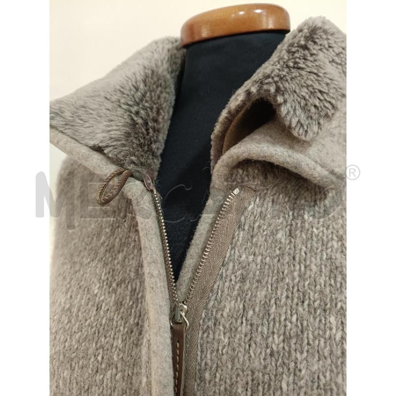 GIACCA UOMO FABIANA FILIPPI BEIGE PELO COLLETTO | Mercatino dell'Usato Roma gregorio vii 4