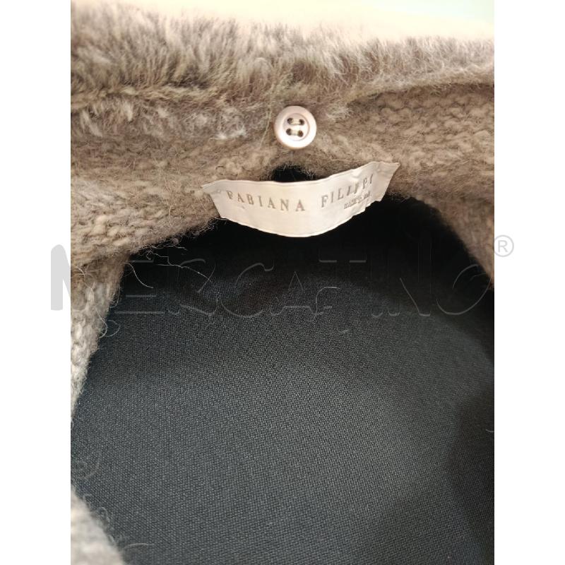 GIACCA UOMO FABIANA FILIPPI BEIGE PELO COLLETTO | Mercatino dell'Usato Roma gregorio vii 5