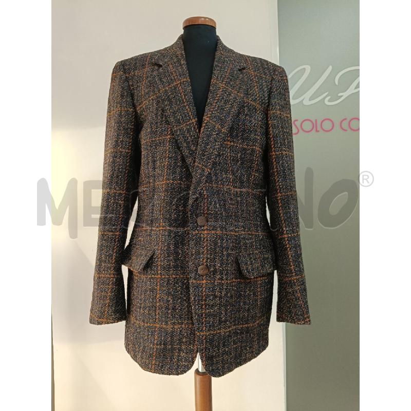 GIACCA UOMO NERVESA TWEED NERA BLU ARANCIONE | Mercatino dell'Usato Roma gregorio vii 1