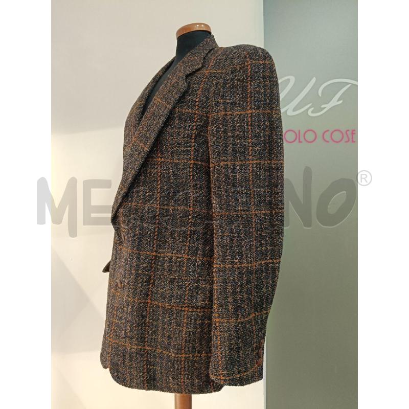 GIACCA UOMO NERVESA TWEED NERA BLU ARANCIONE | Mercatino dell'Usato Roma gregorio vii 2