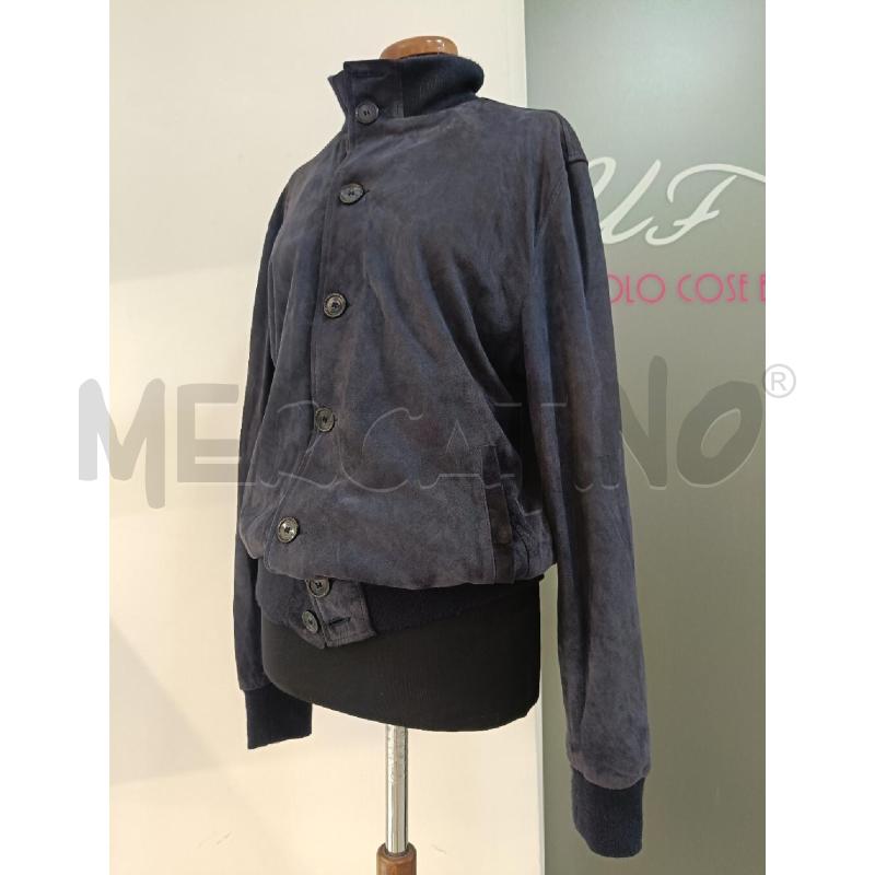 GIACCA UOMO SOMETHING SPECIAL BLU RENNA PELLE | Mercatino dell'Usato Roma gregorio vii 2